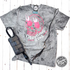 Graphic SS T-shirt by The Graphic Tee featuring a skull design, pigment-dyed colorblast print on a casual crewneck tee.