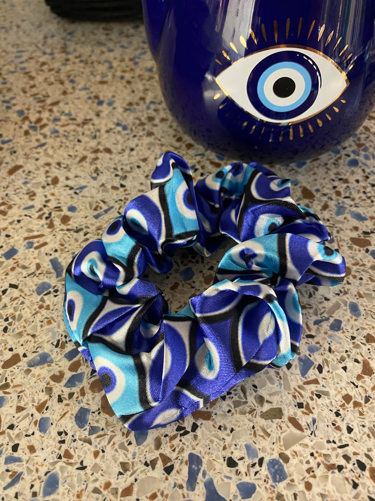 Evil Eye Scrunchie Hair Band - Practical Magic Store