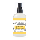 Lavender Chamomile Aromatherapy Mist by FARMERS Lavender Co. in a clear spray bottle with a lavender and chamomile label.
