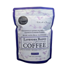 Ground lavender blend coffee from FARMERS Lavender Co., showing aromatic lavender-infused coffee grounds in a jar.