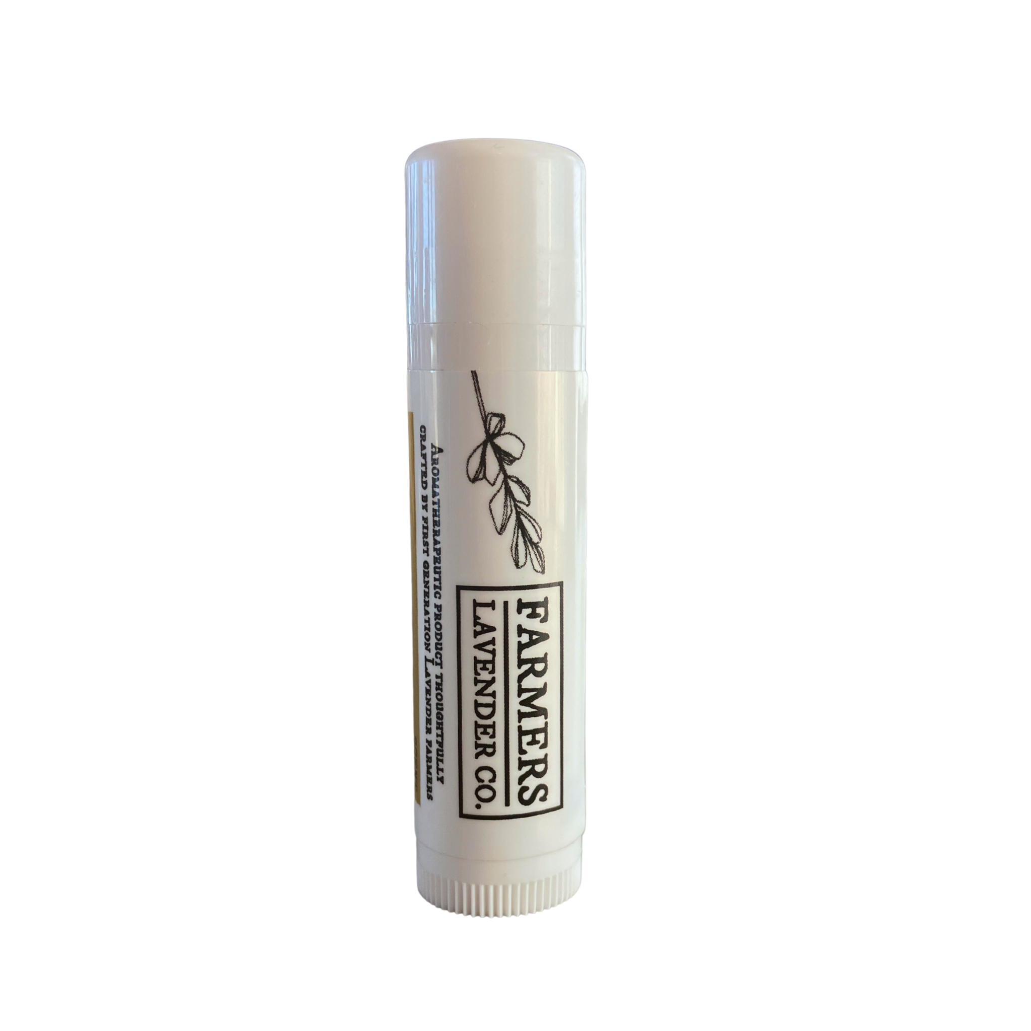 FARMERS Lavender Co. Lavender Honey Lip Balm with natural lavender and honey ingredients, soothing and moisturizing for lips.