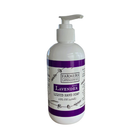 FARMERS Lavender Co. sulfate-free lavender liquid hand soap in a clear pump bottle with a lavender floral label.