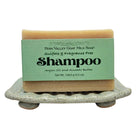 Fram Valley Soap handmade goat milk shampoo bar with argan oil and avocado butter, fragrance-free, natural skincare product.