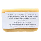 Handmade Fern Valley Goat Milk Soap with eucalyptus and peppermint, showcasing natural ingredients and refreshing herbal scent.