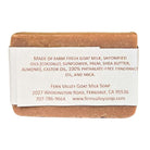 Handmade Fern Valley Goat Milk Soap with almond macaroon fragrance, featuring a creamy soap bar with a smooth, inviting appearance.