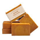 Handmade Fern Valley Goat Milk Soap with almond macaroon fragrance, showcasing a creamy bar with almond and sweet scent details.