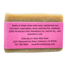 Fern Valley Goat Milk Soap with coconut and lime verbena scent, featuring a handmade shaving soap for women.