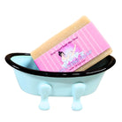 Fern Valley Goat Milk Soap with coconut and lime verbena scent, designed for women, shown as a handmade shaving soap bar.