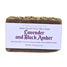 Handmade goat milk soap with lavender and black amber, moisturizing Fern Valley Soap bar with floral and amber accents.