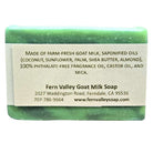 Handmade goat milk soap with refreshing cucumber melon scent from Fern Valley Soap, featuring a smooth, natural soap bar.