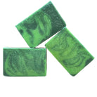 Handmade Fern Valley Goat Milk Soap with refreshing cucumber and melon scent, showcasing a natural bar with smooth texture.