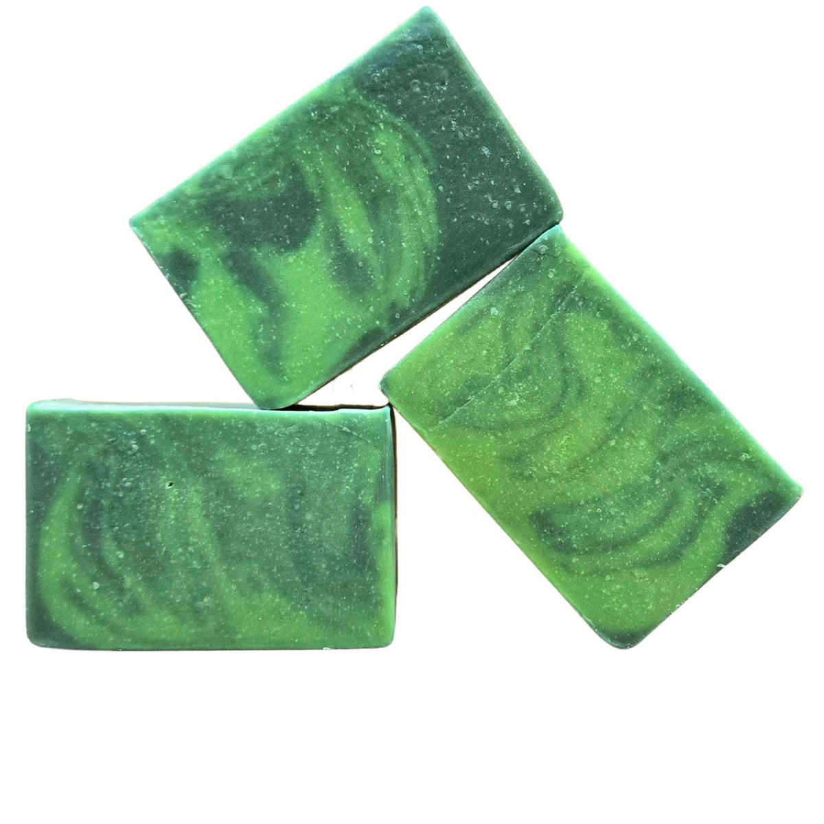 Handmade Fern Valley Goat Milk Soap with refreshing cucumber and melon scent, showcasing a natural bar with smooth texture.