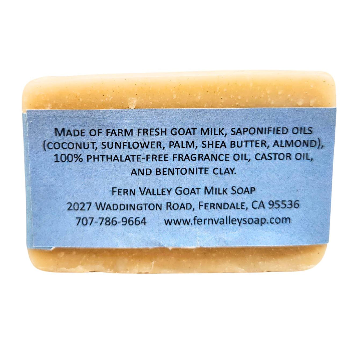 Fern Valley Goat Milk Shaving Soap for Men with Bentonite Clay, featuring a creamy lather in a natural, artisanal soap bar.