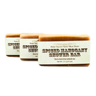 Handmade Fern Valley Goat Milk Soap shower bar with spiced mahogany scent, featuring rich, creamy texture and rustic packaging.