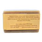 Handmade Fern Valley Goat Milk Soap with spring apricot scent and exfoliating scrub, featuring fresh apricot pieces and natural soap texture.