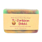 Fern Valley Goat Milk Soap with Caribbean Delight Sea Kelp Scrub, showcasing a natural soap bar with sea kelp accents.