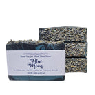 Fern Valley Soap Blue Moon goat milk soap with activated charcoal exfoliating scrub for gentle cleansing and skin renewal