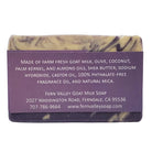 Fern Valley Soap Cherish goat milk soap with a delicate floral scent, shown in a bar with creamy white texture and floral packaging.