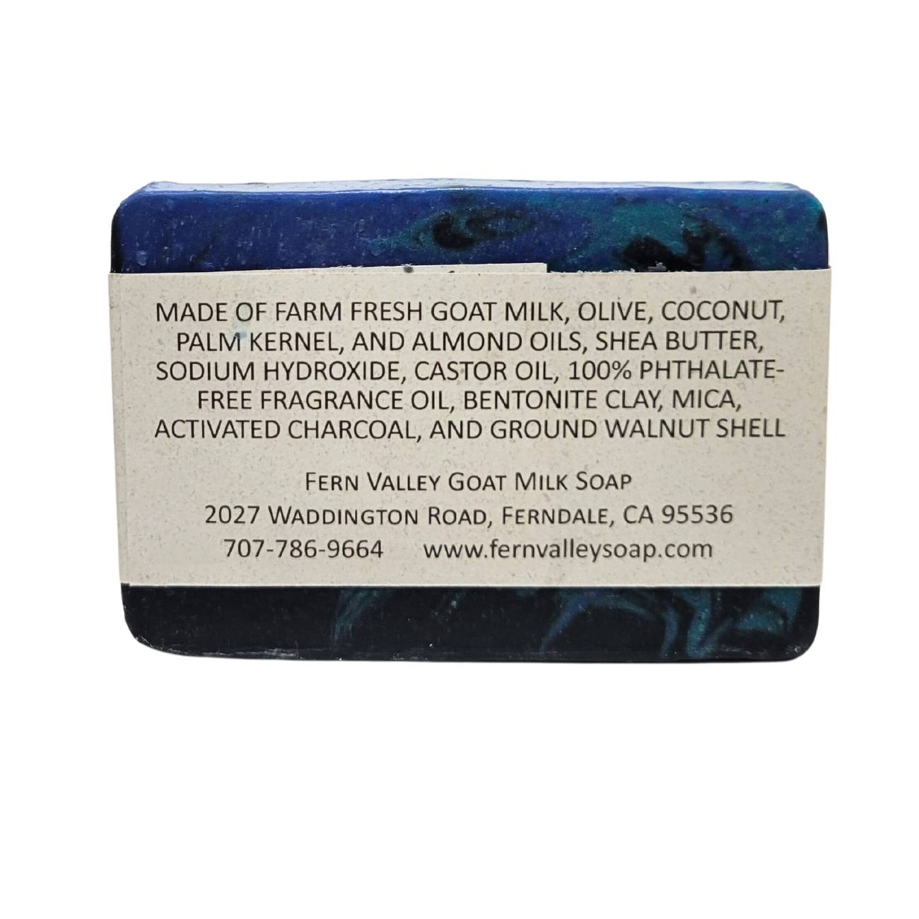 Fern Valley Soap Ace goat milk soap for men, exfoliating natural soap with creamy texture and gentle cleansing, shown in the image.