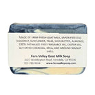 Fern Valley Soap Knight men's exfoliating goat milk soap bar with textured scrub surface for gentle skin exfoliation.