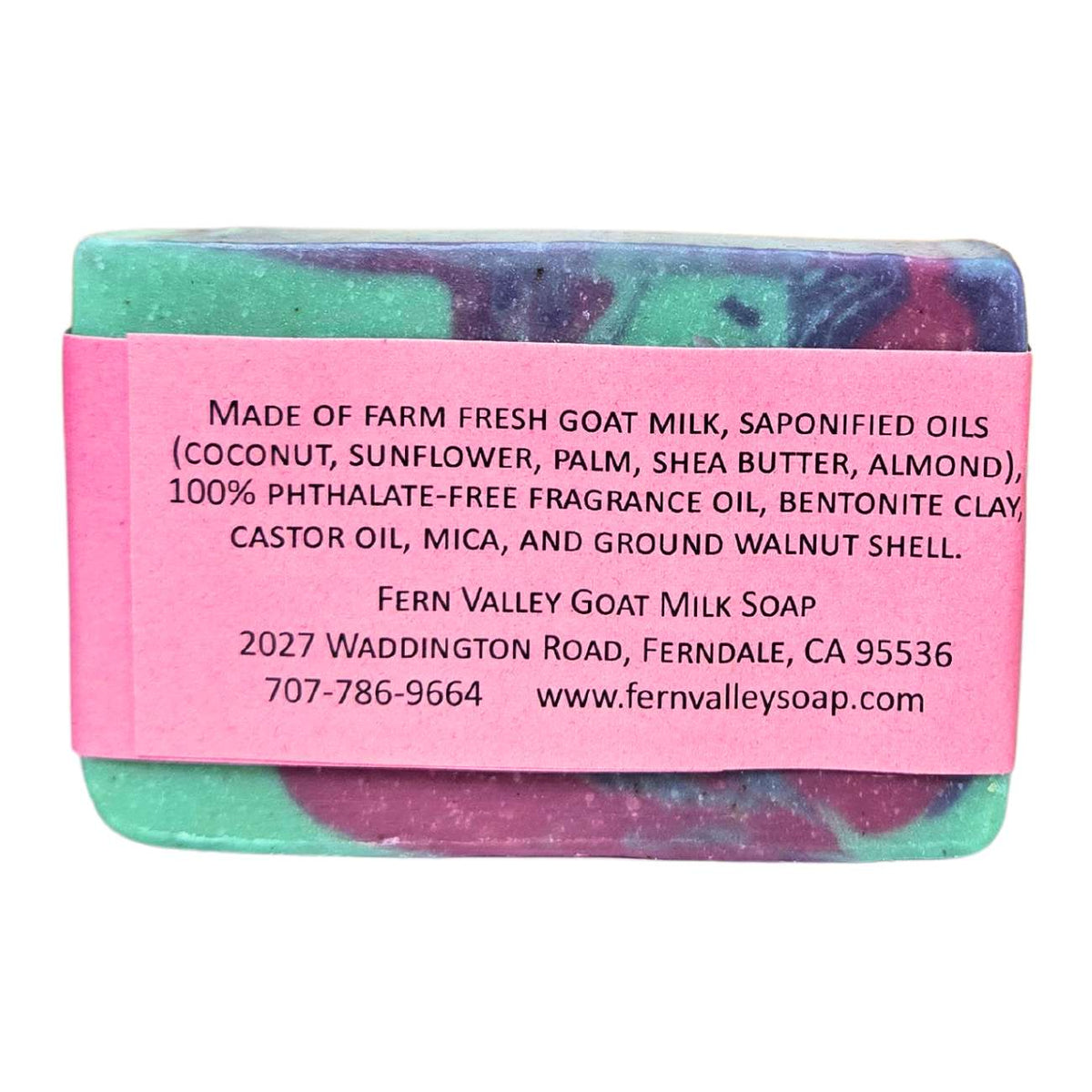 Fern Valley Soap Natural Goat Milk Soap with a fresh floral scent, featuring creamy goat milk and botanical floral accents.