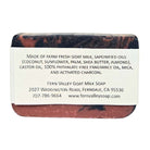 Fern Valley Soap Rook goat milk soap bar, moisturizing men's soap with natural ingredients, featuring a rustic packaging design.