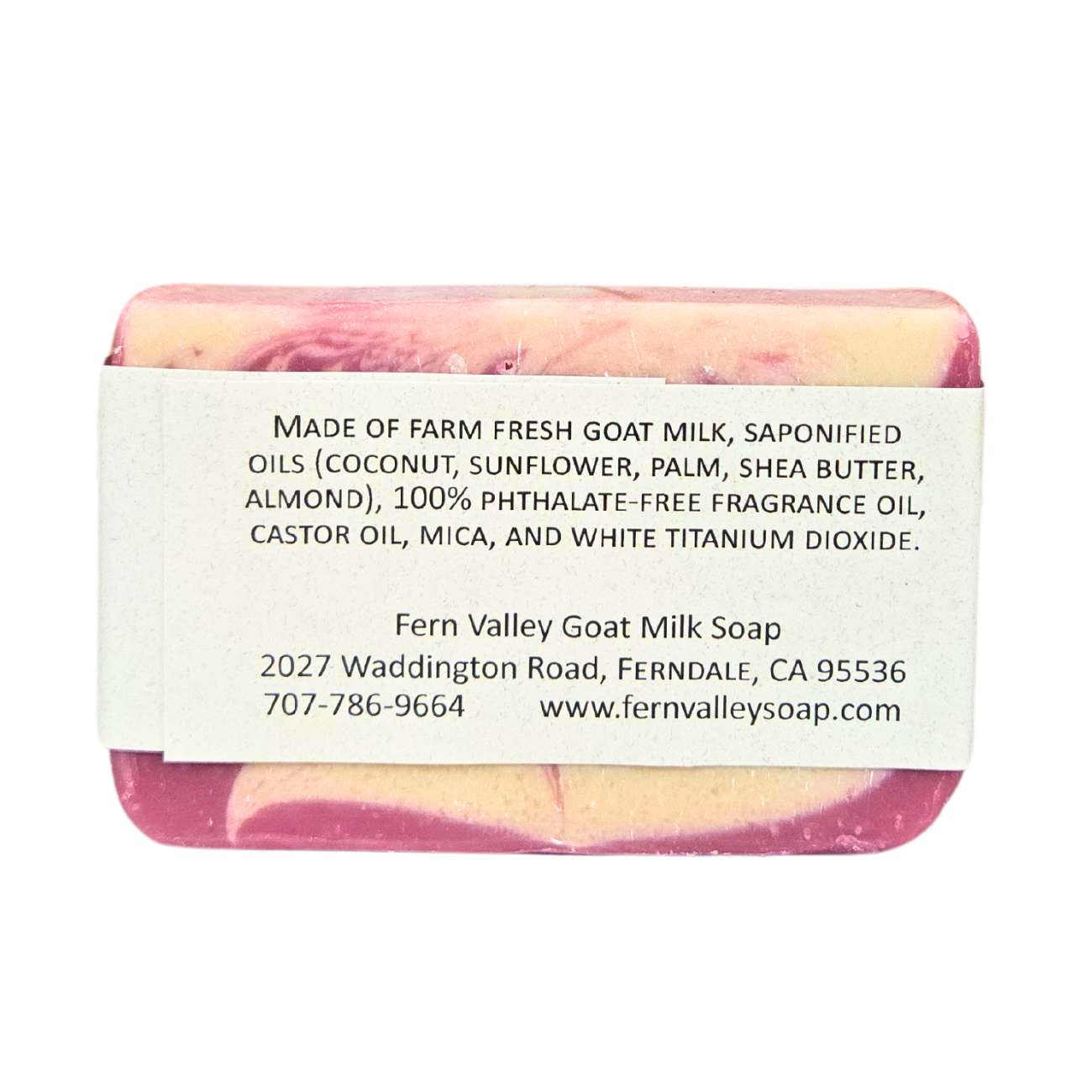 Fern Valley Soap Queen Alluring Shower Bar, natural goat milk soap with elegant packaging and a creamy, smooth texture.