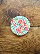 Five Oaks Farm from-the-farm jar covers featuring autumn mushrooms, small mushroom design, ideal for preserving jars.