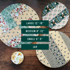 Large bowl covers from Five Oaks Farm's From the Farm collection, featuring autumn-themed mushroom designs for kitchen use.