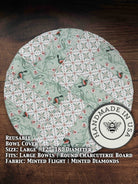 Large mushroom-shaped bowl covers from Five Oaks Farm, rustic autumn-themed kitchen accessories for food storage.