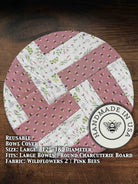 Large bowl covers from Five Oaks Farm featuring autumn mushroom and tiny mushroom designs, perfect for food storage.