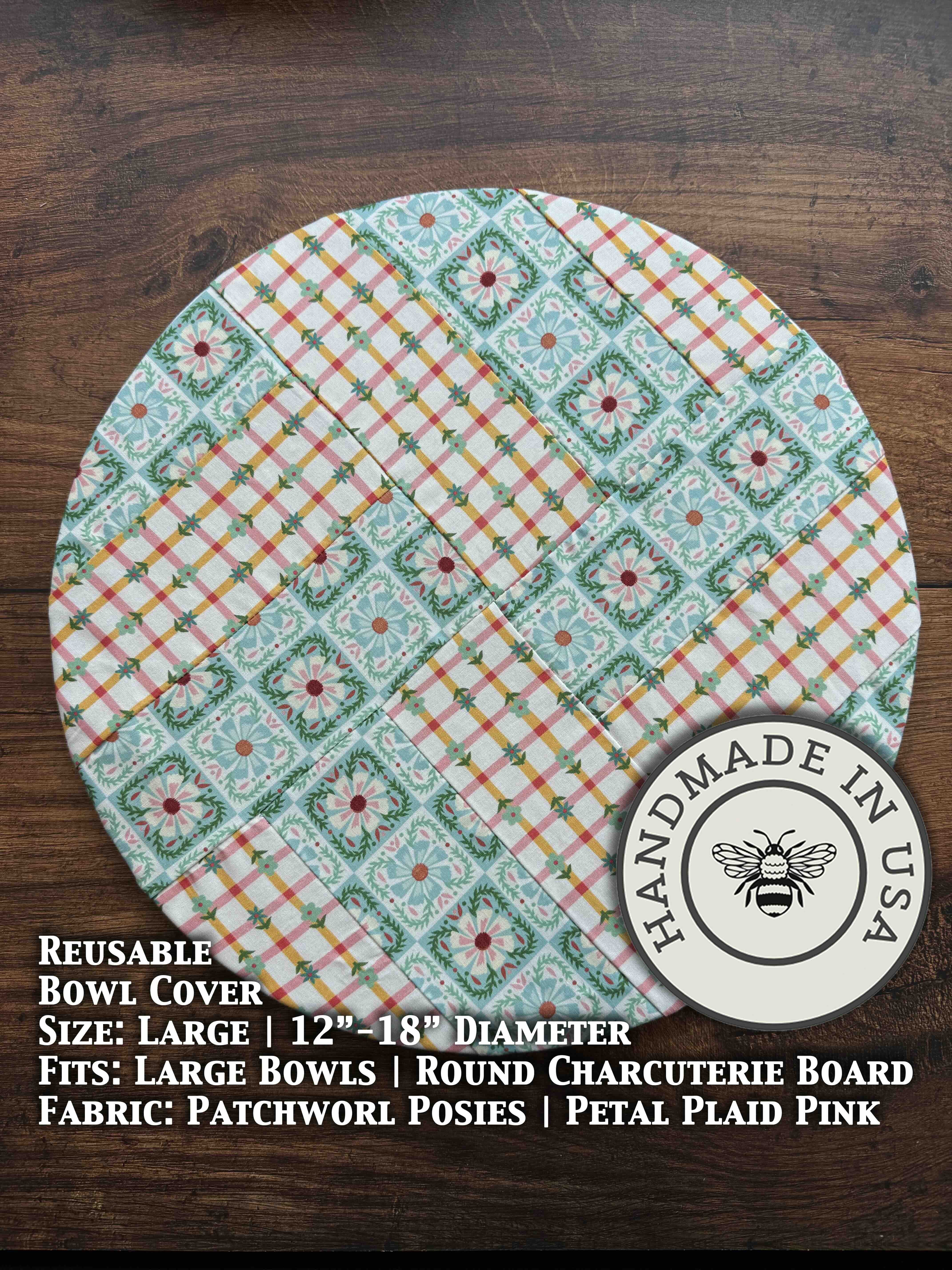 Large mushroom-shaped bowl covers from Five Oaks Farm, perfect for keeping food fresh in rustic kitchen settings.