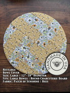 Large mushroom-shaped bowl covers from Five Oaks Farm, perfect for protecting dishes during autumn harvest.