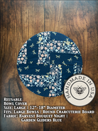 Large mushroom-shaped bowl covers from Five Oaks Farm's From the Farm collection, perfect for protecting food dishes.
