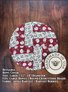 Large mushroom-shaped bowl covers from Five Oaks Farm, autumn-themed, designed to protect food in kitchen bowls.