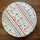 Medium mushroom-shaped bowl and banneton covers from Five Oaks Farm, made for bread baking and proofing.