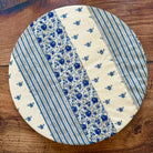 Medium bowl and banneton covers from Five Oaks Farm, featuring autumn mushroom and tiny mushroom designs for baking and bread proofing.