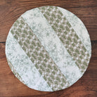 Medium bowl and banneton covers from Five Oaks Farm with autumn mushroom design, perfect for bread baking and fermentation.