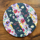 Medium bowl and banneton covers from Five Oaks Farm featuring autumn mushroom and tiny mushroom designs for bread proofing.