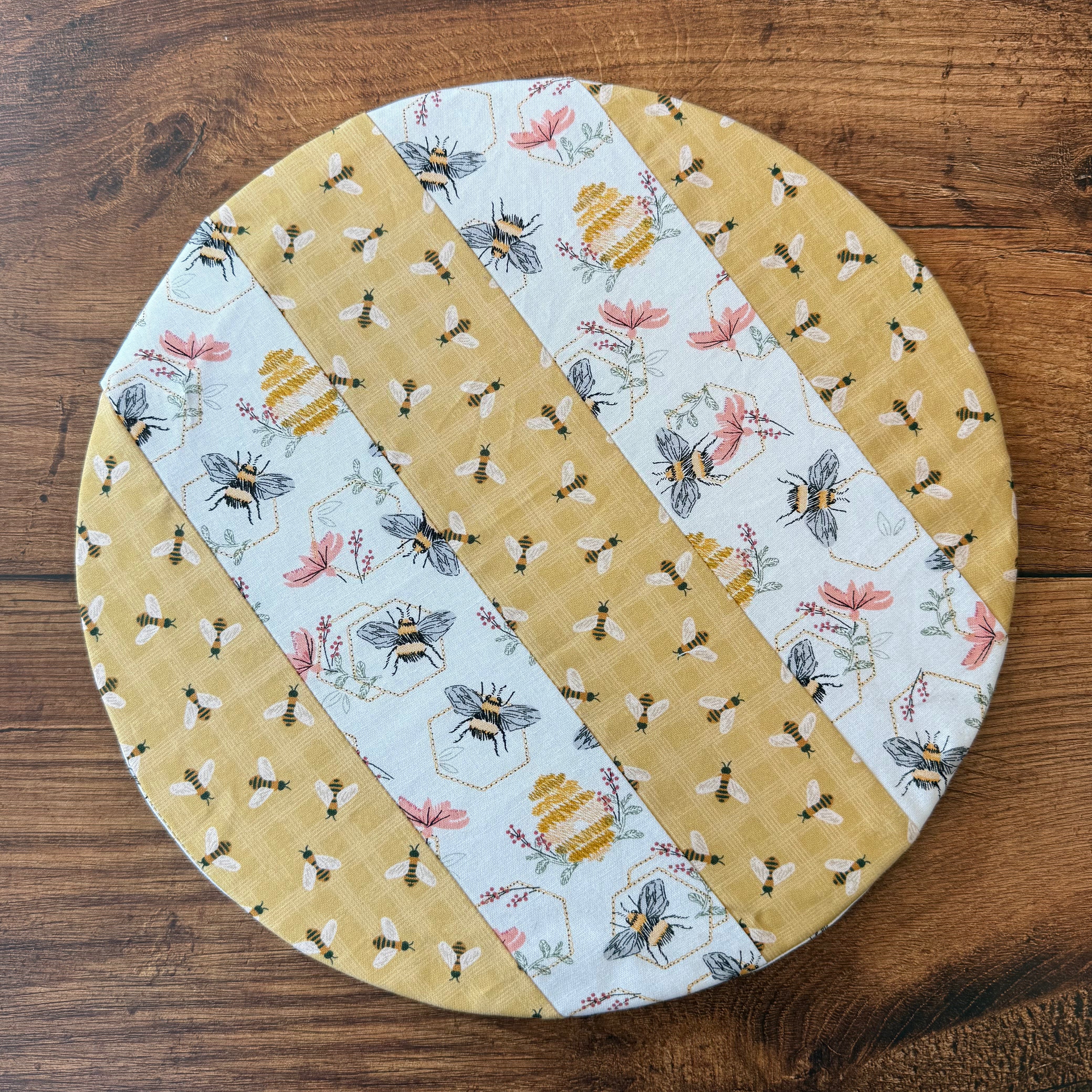 Medium bowl and banneton covers from Five Oaks Farm, featuring autumn mushroom and tiny mushroom designs for baking and bread proofing.