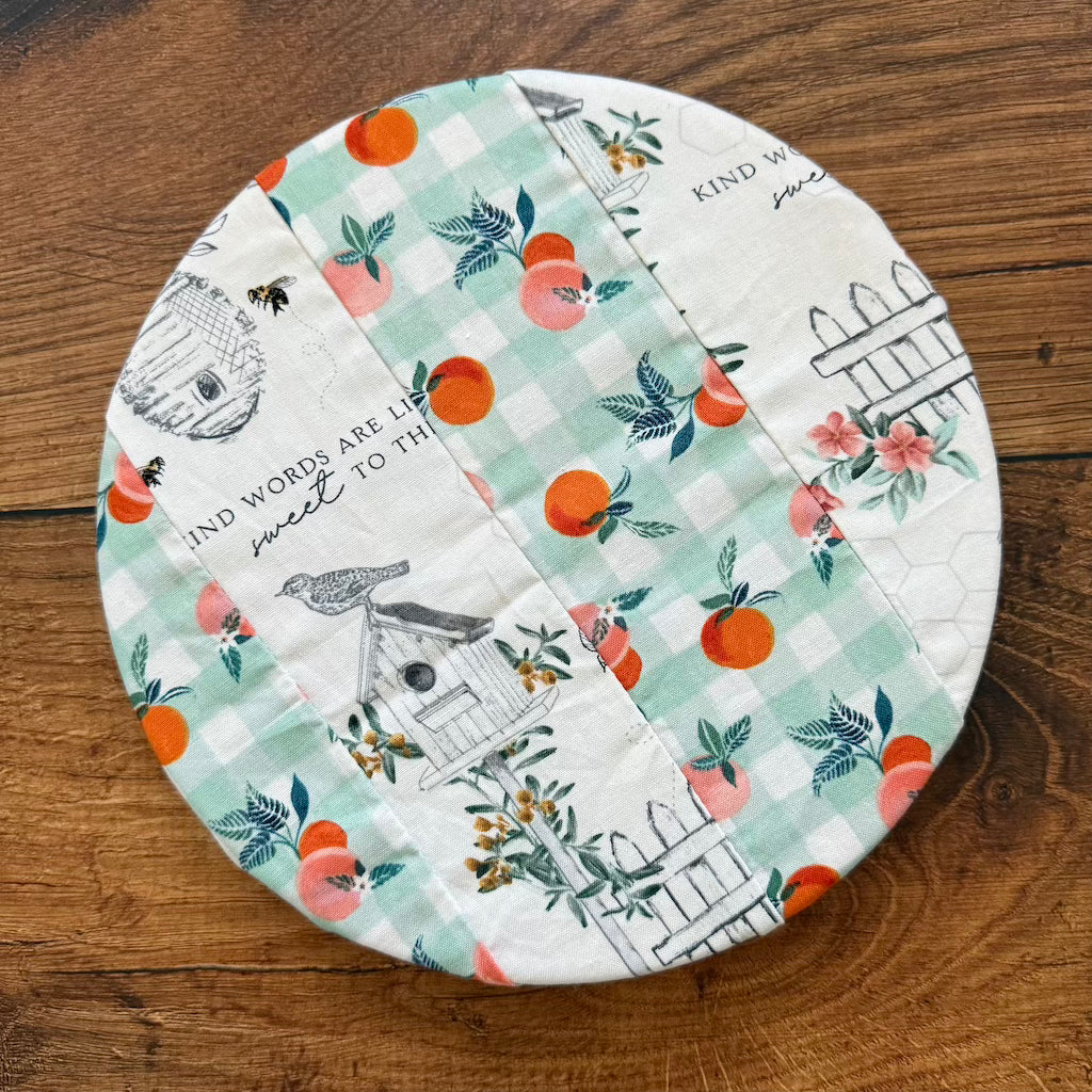 Small mushroom-shaped bowl and banneton covers from Five Oaks Farm, autumn-themed kitchen accessories with rustic charm.