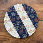 Small bowl and Banneton covers from Five Oaks Farm with autumn mushroom design, perfect for bread proofing and kitchen use.