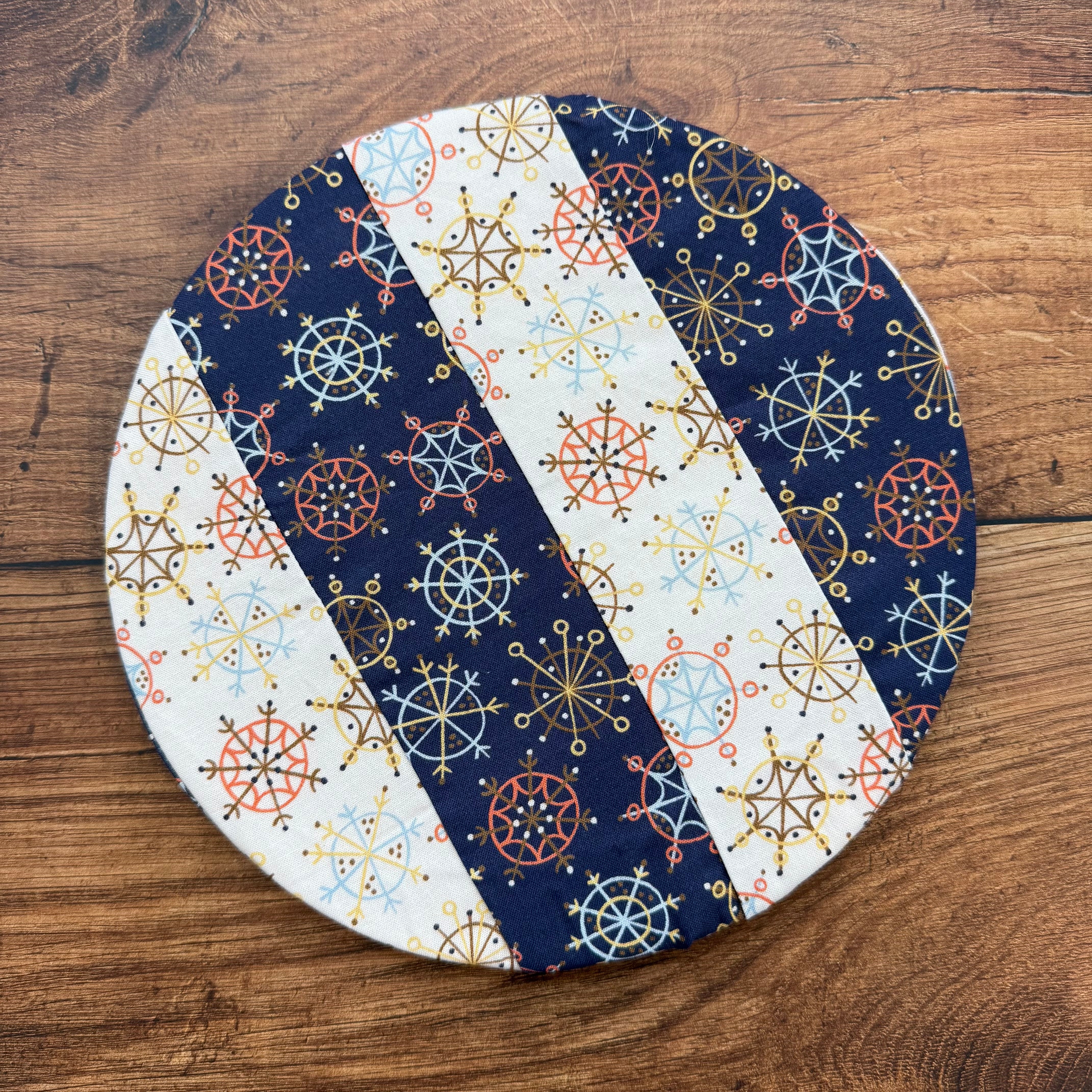 Small bowl and Banneton covers from Five Oaks Farm with autumn mushroom design, perfect for bread proofing and kitchen use.