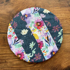 Small mushroom-themed bowl and banneton covers from Five Oaks Farm, featuring autumn-inspired designs and natural textures.
