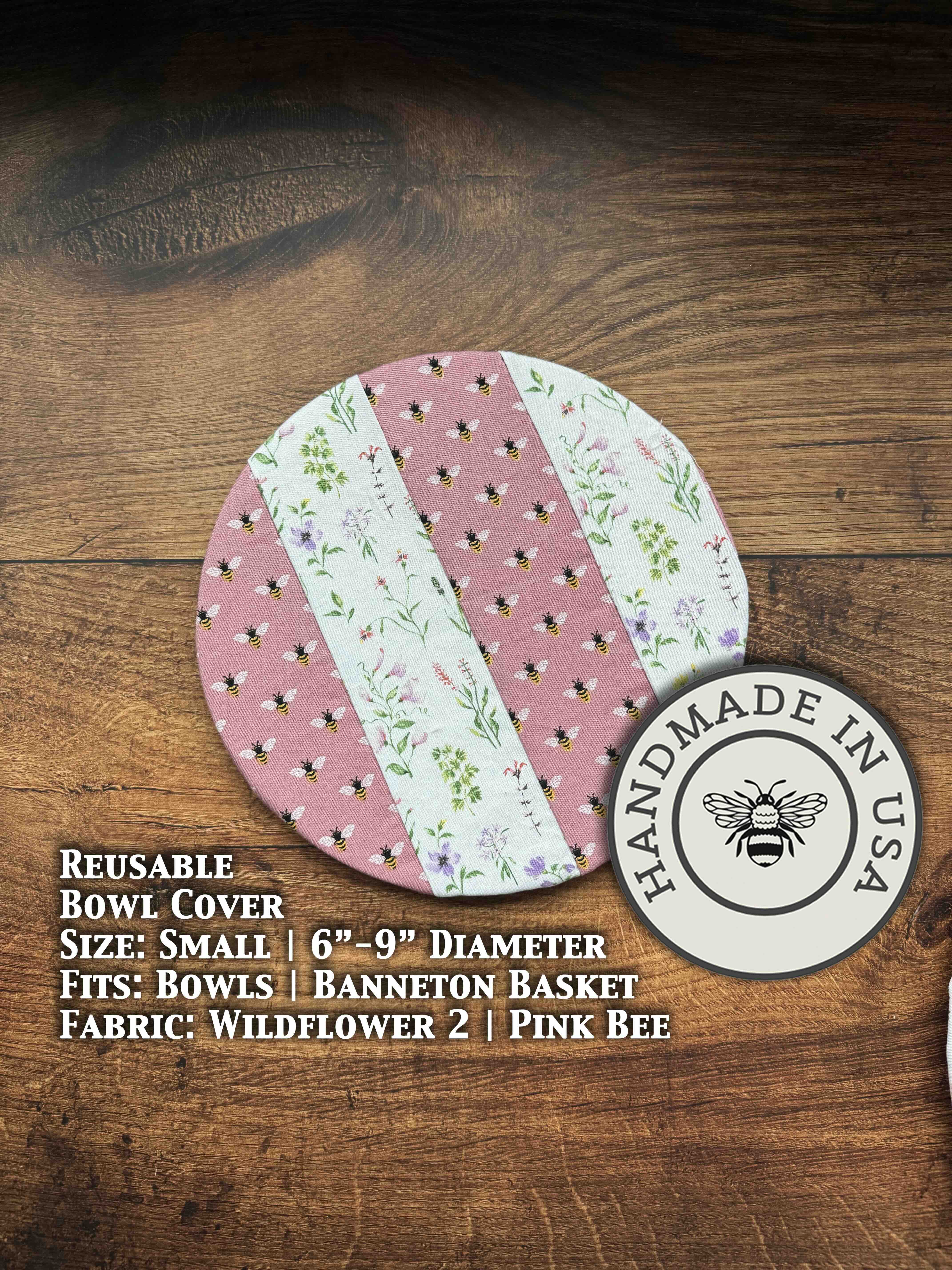 Small mushroom-shaped bowl and banneton covers from Five Oaks Farm, made for bread proofing and kitchen use.