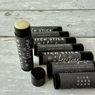 Five Oaks Farm Itch Stick from the Farm, natural remedy for skin irritation, shown in a close-up image.