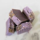 Handmade lemon honey breeze soap from Five Oaks Farm with natural ingredients and rustic farm packaging.