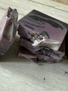Handmade lemon honey breeze soap from Five Oaks Farm, showcasing a rustic, natural farm-crafted soap bar.