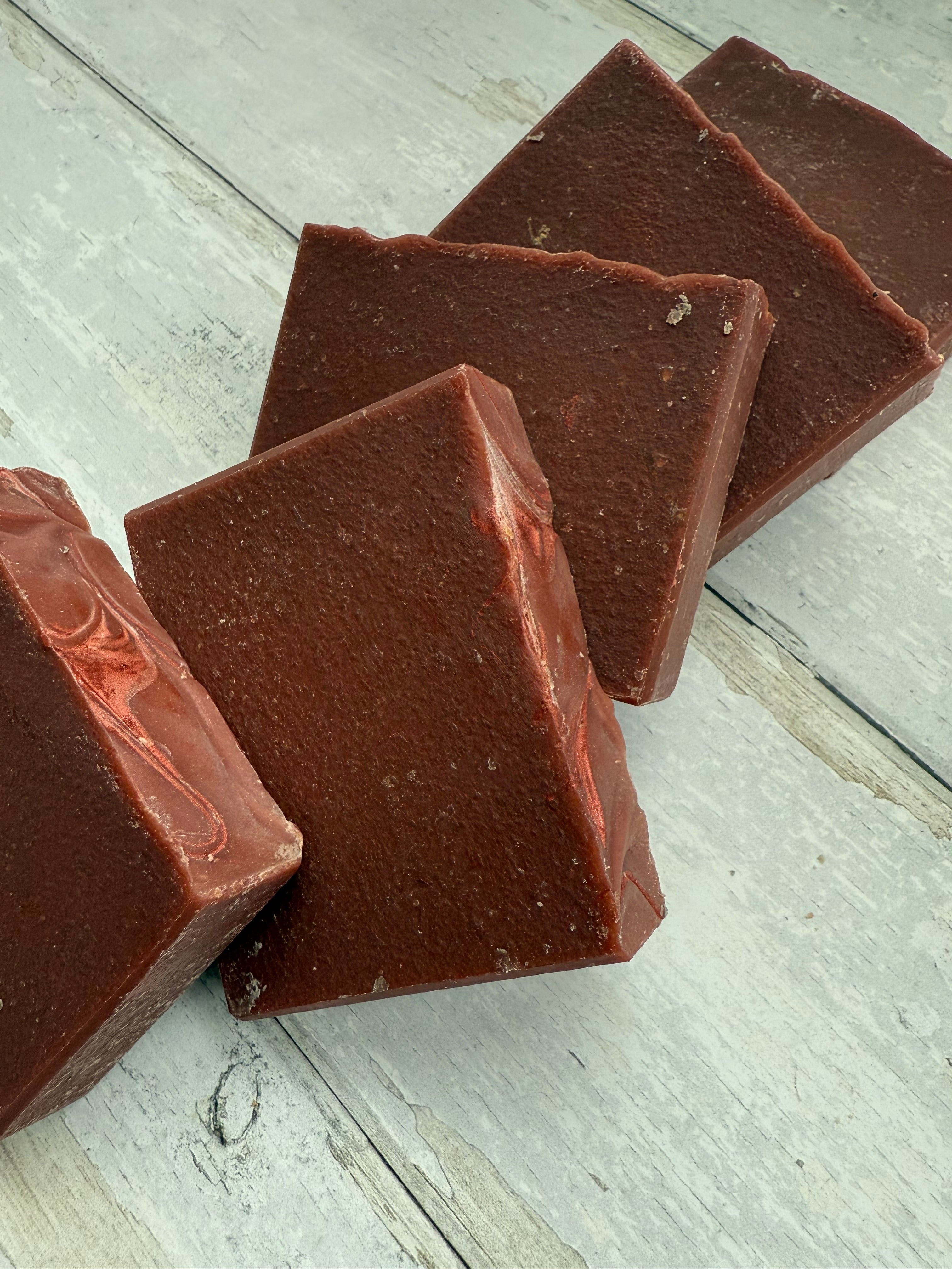 Handmade lemon honey breeze soap from Five Oaks Farm, natural farm-crafted soap with fresh lemon and honey scent.