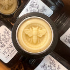 Five Oaks Farm From the Farm oat milk and honey lotion bar, natural skincare product with a rustic, handcrafted appearance.